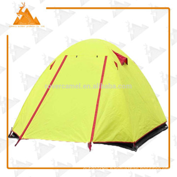 Outdoor camping sports bilayer tent aluminum pole large camping tent outdoor waterproof high 3-4 person tent